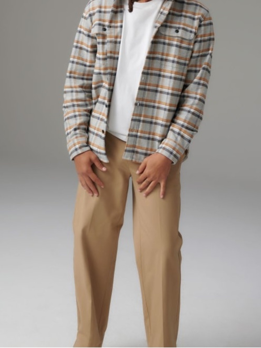 Everlane Plaid Heavyweight Over Shirt Button Down Thick Flannel Fall Color